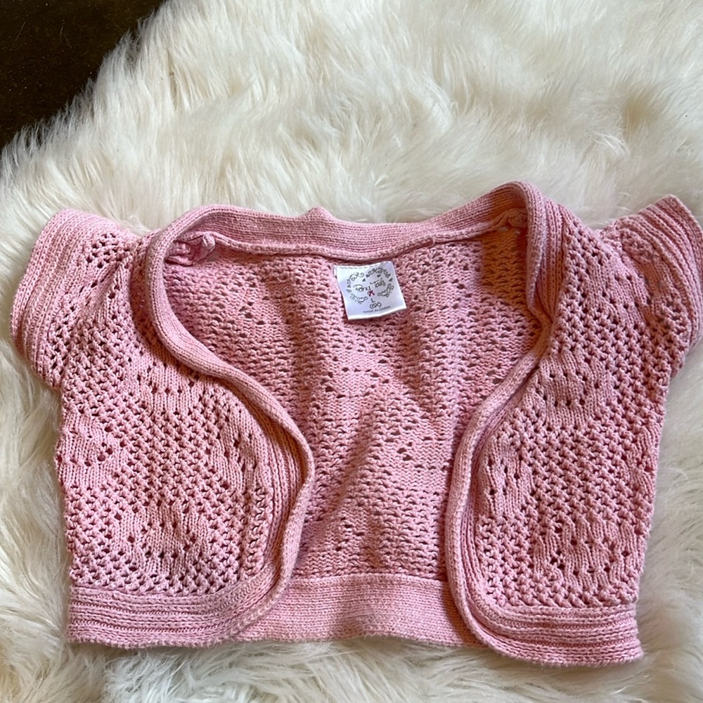 Crochet pink vest